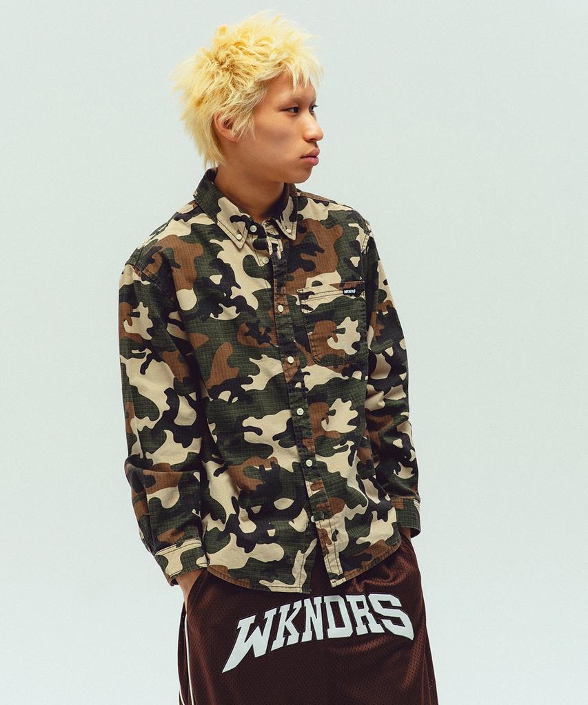 WKNDRS Vintage Washed Shirt (Camo)