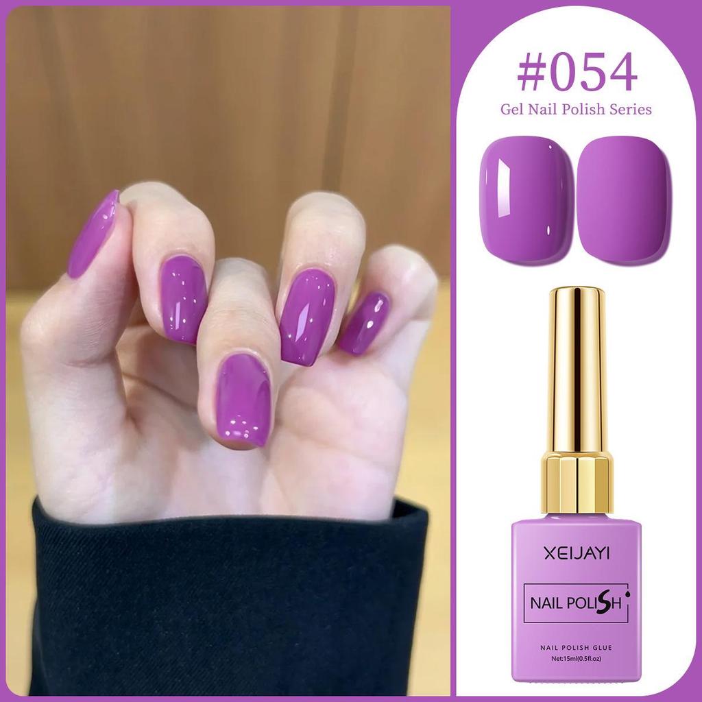 XEIJAYI 15ml Solid Color Nail Gel - 72 Color Options for Nail Art Salons
