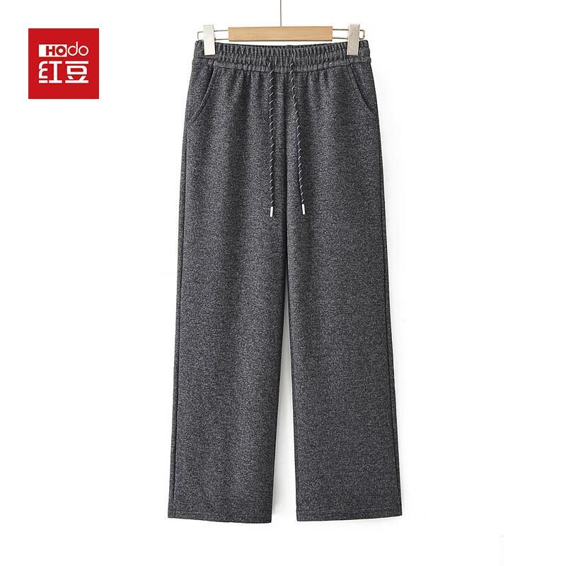 Hodo Women s Thickened Drawstring Wide-Leg Straight Casual Pants 3XL