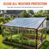 6.56 X 13.12 Ft Waterproof Tarp PE Chicken Coop Cover Durable Clear Tarpaulin  Vegetable Protection