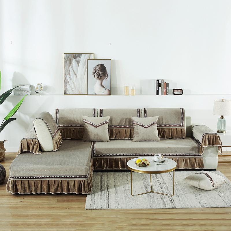 

Чехол на диван, бархатная ткань с тиснением, композитное ремесло, диванная подушка, шезлонг-наложница, универсальный чехол для дивана 68*70+15CM