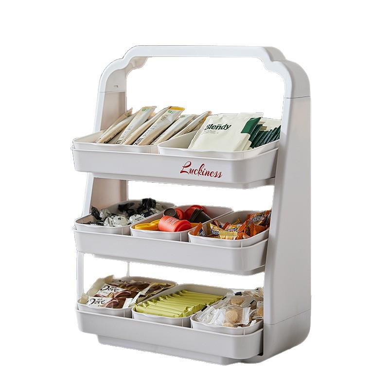 Multi-Layer Kitchen Hot Pot Side Dish Tray - Large Capacity Storage Plate