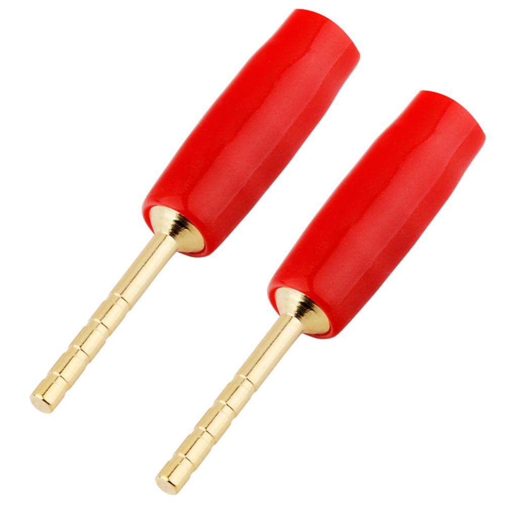 20Pcs Speaker Pin Connectors 2mm Gold Plated Straight Pin Plugs Screw Terminals