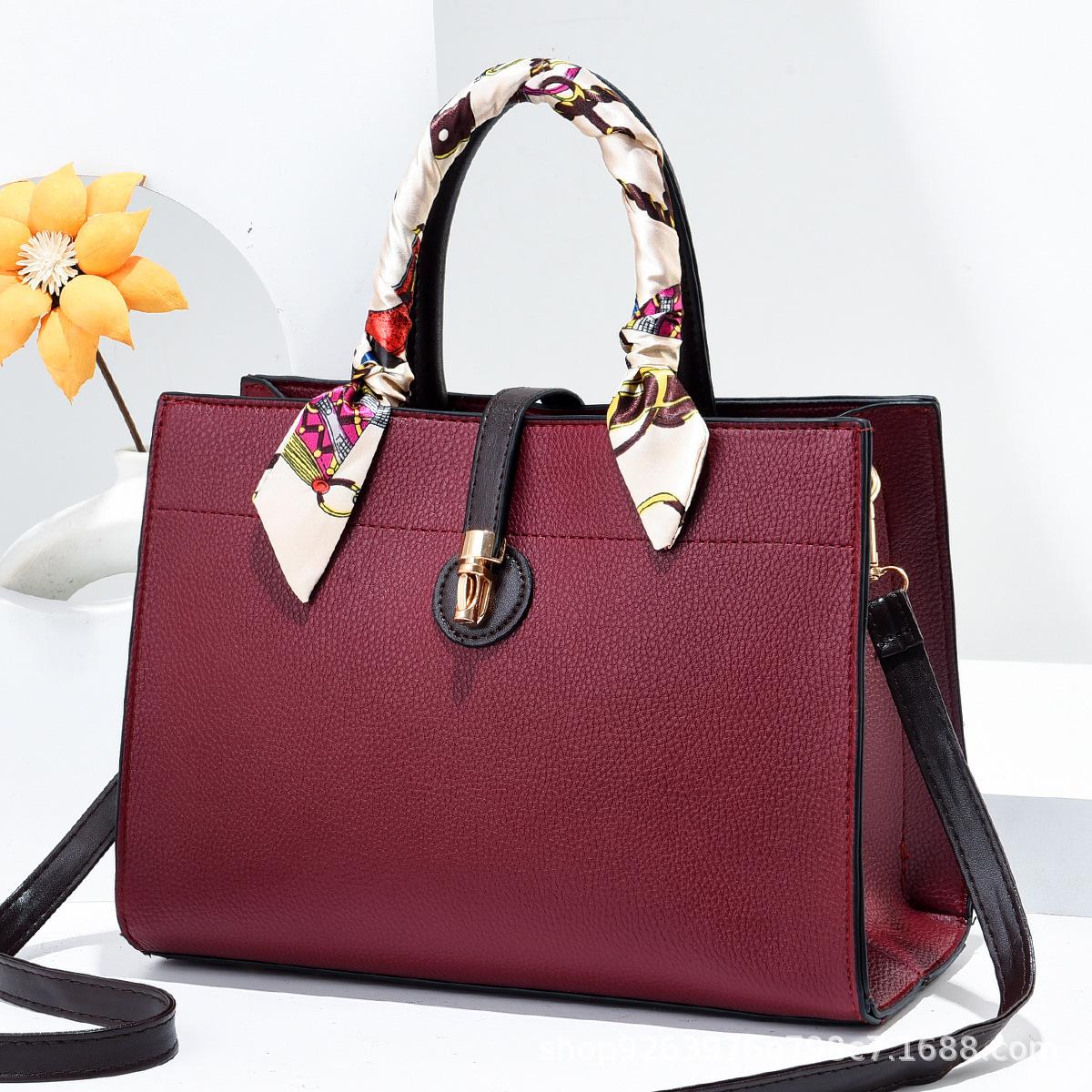 

Handbag New Style Large Capacity Diagonal Bag Female Bag Foreign Look Simple Texture Single Shoulder Fashionable Female Bag .