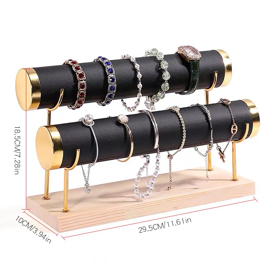 Gold Three-layer Bracelet Holder, Can Be Used, Bracelets, Bracelets and Other Jewelry Supplies Storage and Arrangement.