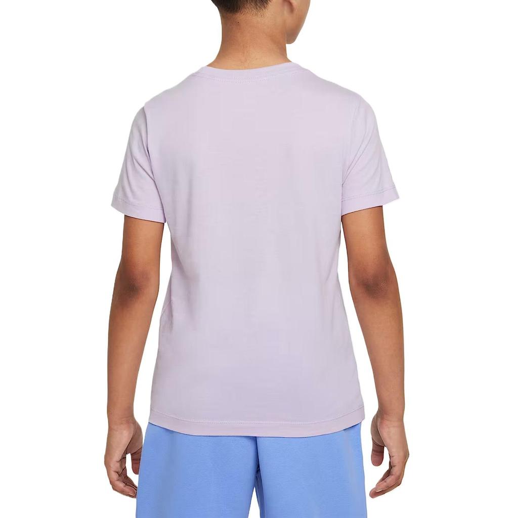 Nike Fashion Comfortable Trendy Simple Short Sleeve T-Shirt Kids Tops Light-Purple HQ3227-537