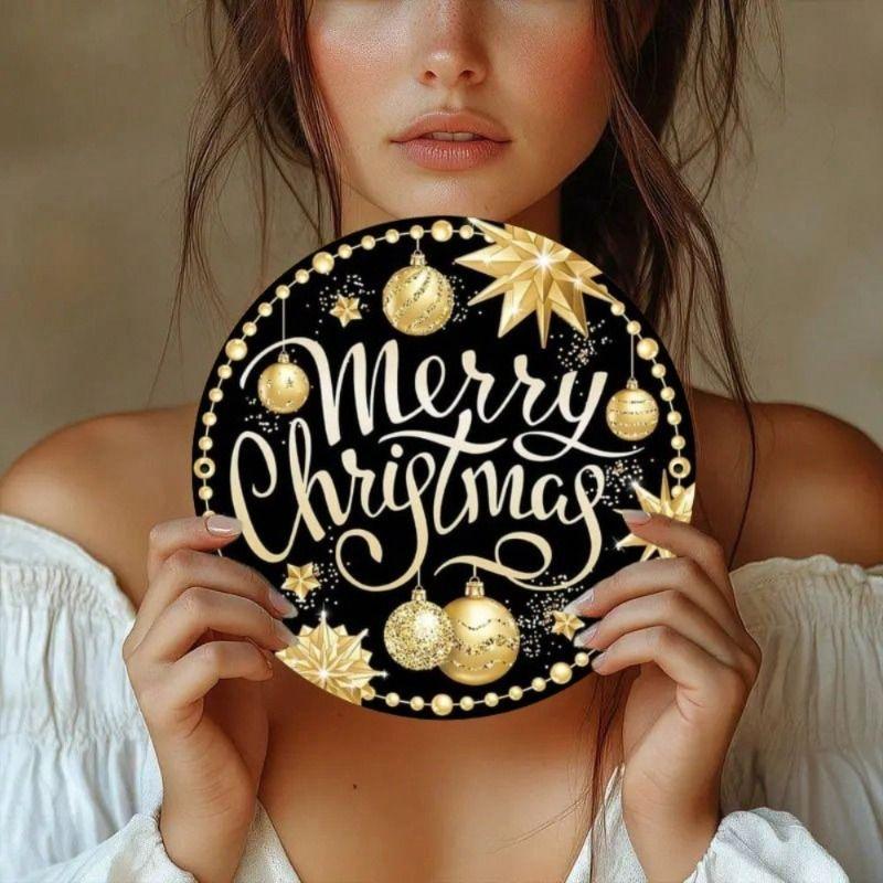 Retro Round Metal Panel for Living Room Bedroom Garage