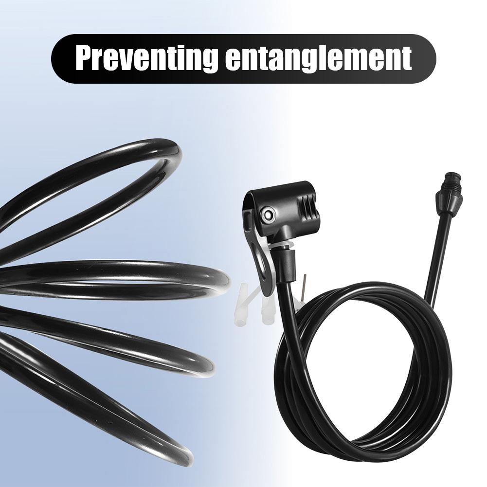 125cm 10PCS Bicycle Air Pump Extension Tube Heat-Resistant Air Pump Replacement Hose Bike Pump Hose For US/UK/French Valves