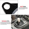 Carbon Fiber Style Manual Gear Shift Panel Cover Trim Accessories for Nissan 370Z