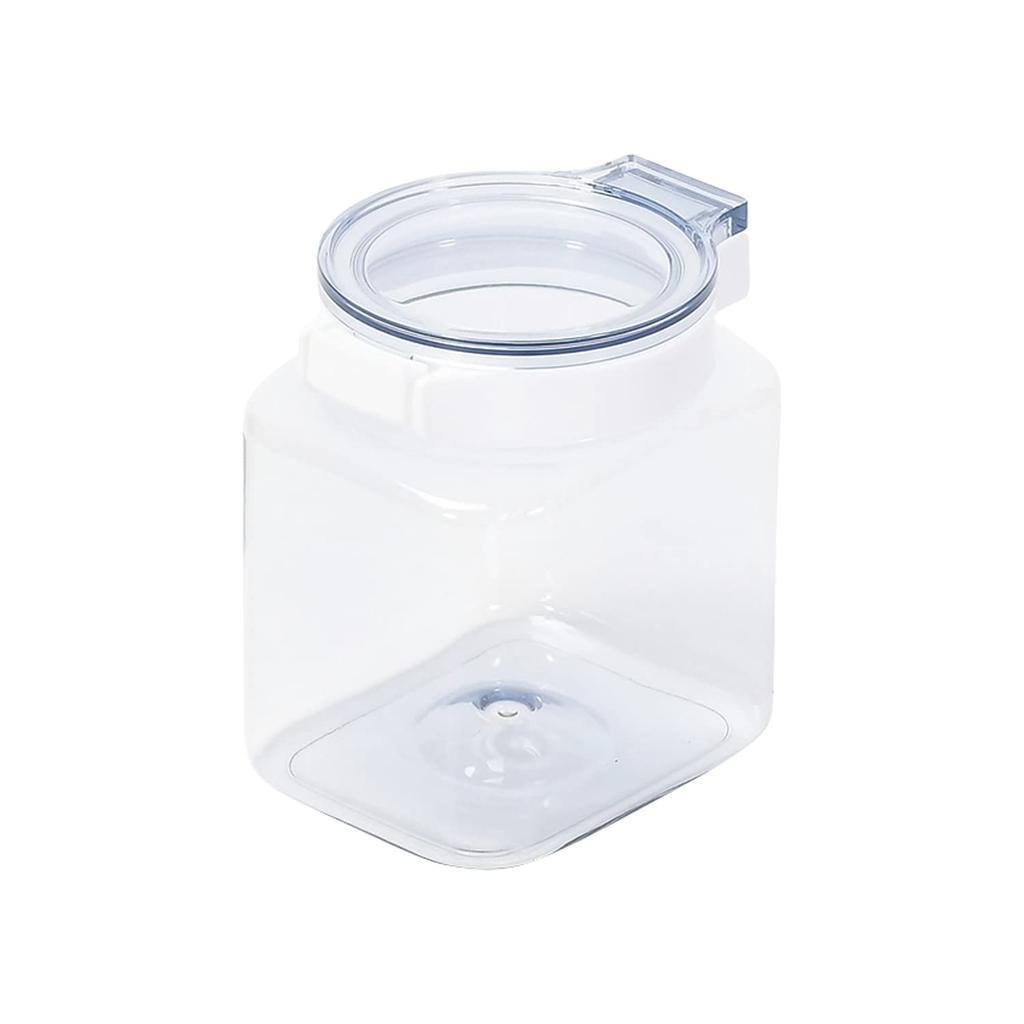 Pearl Metal Storage Container Canister 1.1L One-Push One-Touch Opening Made in Japan Contents Visible from Top HB-6791