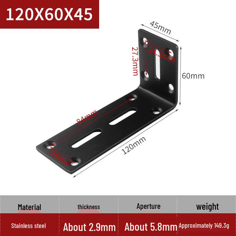 Stainless Steel Adjustable L-Shaped Load-Bearing Bracket