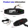 12V Digital Motorrad Tachometer Moto Meter Tachometer Kilometerzähler Instrument Sensor Geschwindigkeit Tankanzeige Tacho RPM Meter Wasserdicht