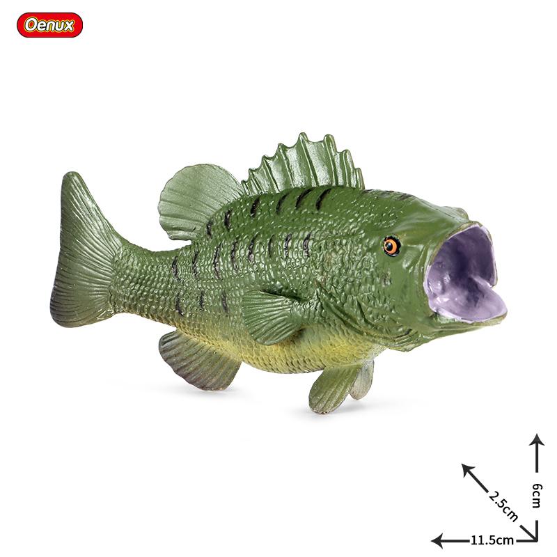 Oenux Meeresleben Modell Clownfisch Lachsbarsch Meerestier Spielfiguren PVC Hohe Qualität Bildung Miniatur Strand Kinderspielzeug