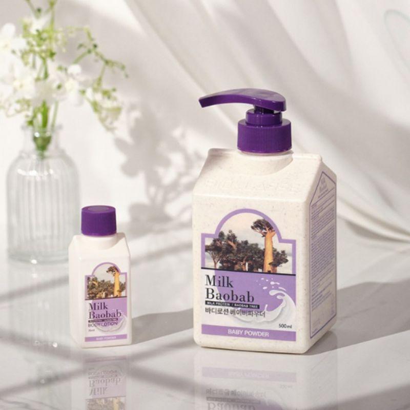 Milk Baobab Body Lotion Baby Powder 500ml – Moisturizing Baby Powder Scent Body Lotion