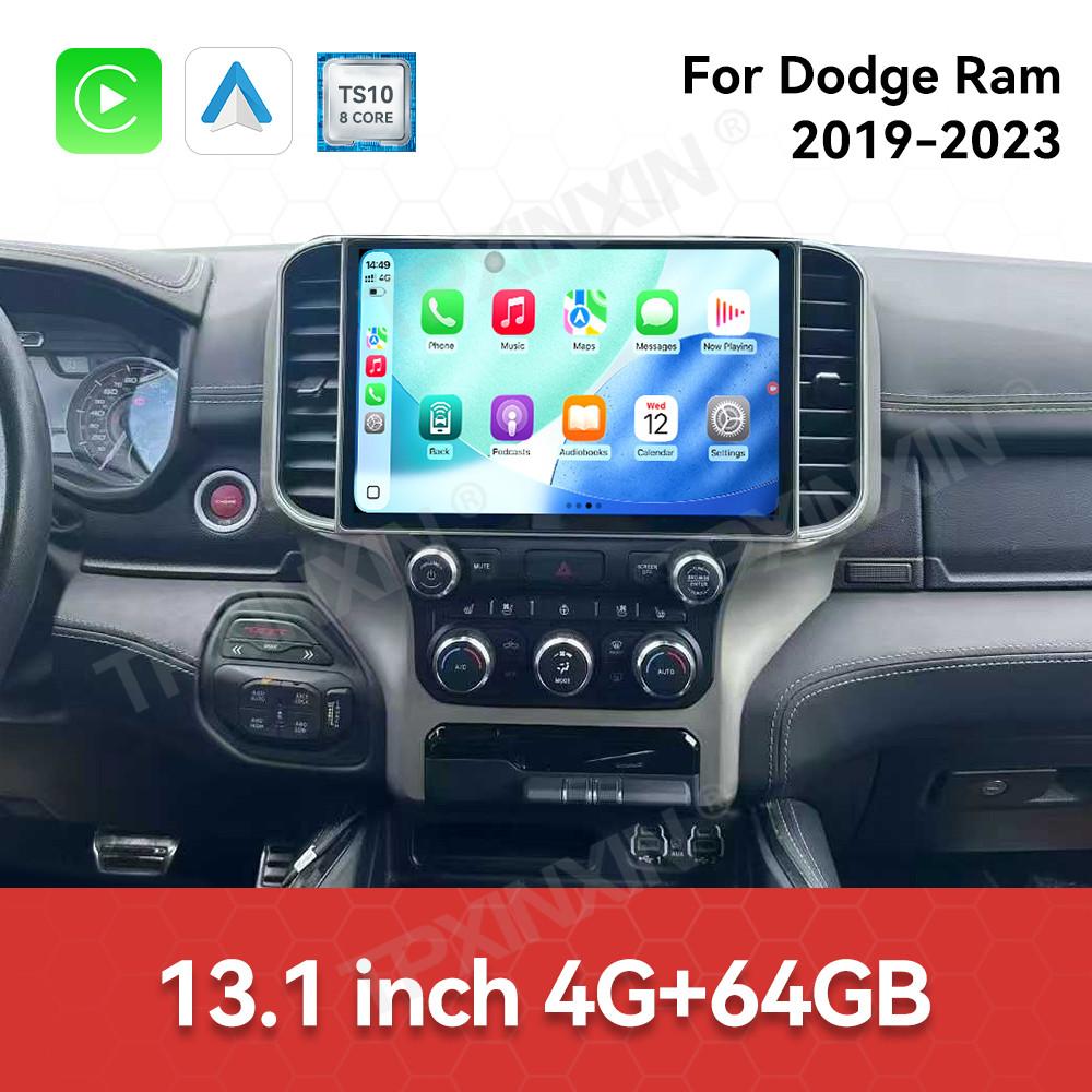 

13.1 Inch Android 13 For Dodge RAM 1500 2019-2023 Car Radio QLED Touch Screen CarPlay Multimedia Player GPS Navigation Head Unit Eight Core