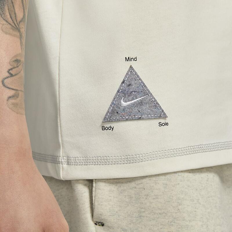 Nike Vêtements de sport Homme Série Basketball Athlétique Décontracté Anti-humidité Stretch Respirant T-shirt à manches courtes Homme Hauts Beige clair DD1413-901