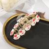 AWAYTR Christmas Decorated Hair Claws Acrylic Hair Clips Crab For Women Girl Gift Hair Accessories Festival Headwear
