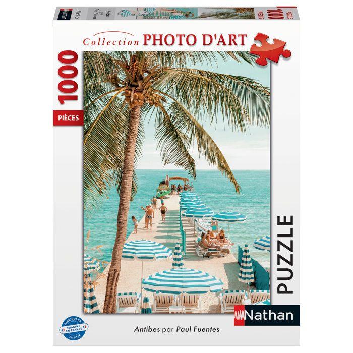 Nathan - Puzzle 1000 pieces - Antibes / Paul Fuentes Design -des 14 ans - Encastrement parfait - Collection Photo d'art - 12001861