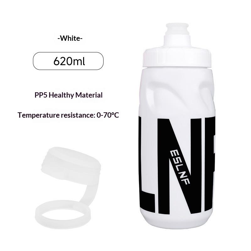 

Portable 620ML Water Bottle Road Bicycle Bottle Food Grade PP5 Squeeze Cycling Bottle Outdoor Sports Running Drink Bottle білий