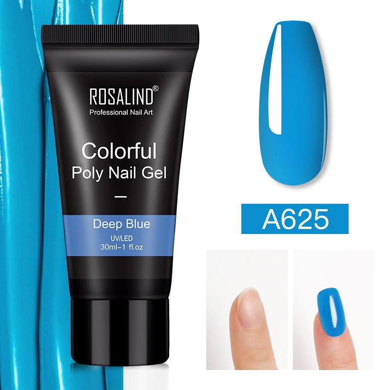 ROSALIND polüküünegeel küünte pikendamiseks sõrmeküüne kunst maniküür akrüülgeellakiga hübriid 30ML polü UV geellakk pikenduseks