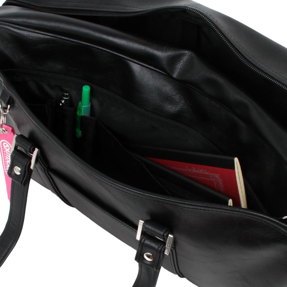 Outdoor Products Leather-Look School Bag with Charm ODA050