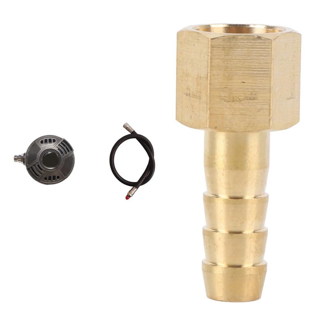Scuba Diving Regulator Hose Adapter Connector 3.5cm Length Thickened Copper Hose Barb Fitting