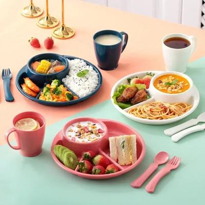 Teller, Gericht, bariatrische Portion, Mahlzeit, Ernährung, Diätplanung, Gewichtsplatten, unterteilt, Ernährungsverlust, Abnehmen, Servieren von Snacks, Fachwerkzeug