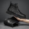 Autumn and winter large size hot-selling retro high-top men's shoes genuine leather Martin boots velvet thermal casual shoes