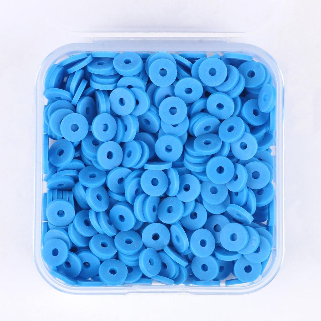 500pcs 6mm Clay Beads Slice Polymer Clay Spacer Beads Chip Disk Round Heishi Beads For Jewelry Making DIY Handmade Accessories