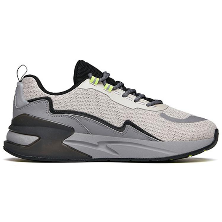 New Anta Pursuing Clouds Low-Top Sports Casual Shoes Men's Gray Black 912218873-4