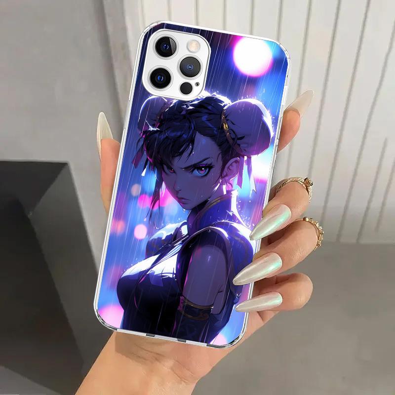 ChunLi S-Street F-FighterS Phone Case for Iphone 17 Air 16 15 Plus 14 13 Mini 12 11 Pro Max 16E 7 8 SE 2020 Soft Funda Print She