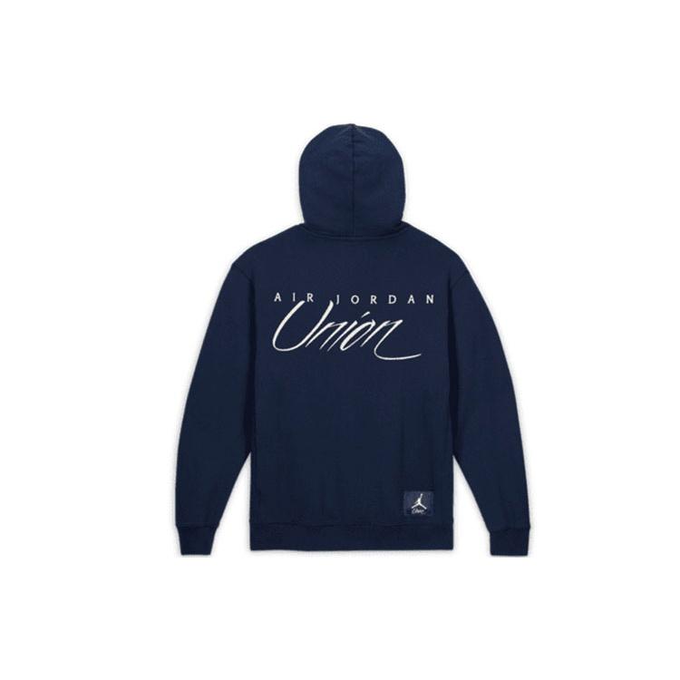 Air Jordan Fleece Hoodie X Union 'Navy' Men's DV7335-419