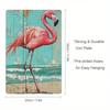 Vintage Flamingo Tropical Beach Metal Wall Poster, Home Decorative Tin Sign 8x12 Inch