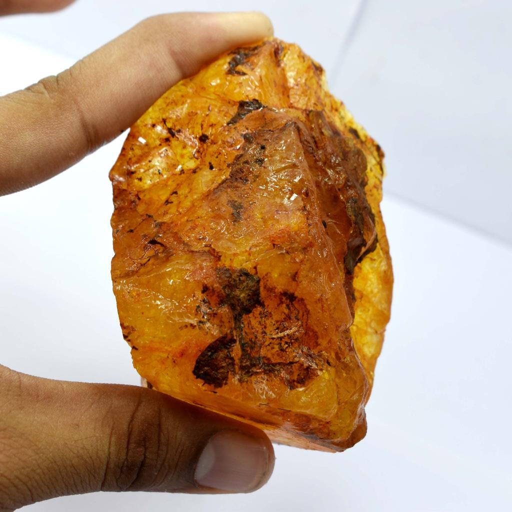 Natural Sapphire YELLOW Rough 1073.90 Ct CERTIFIED Loose Gemstones AM-69