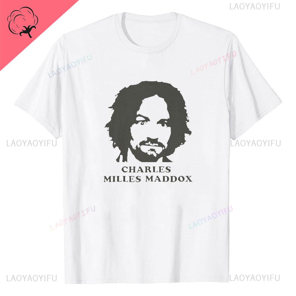 Charles Manson Helter Skelter Cult Zomer van Nieuwe Stijl Liefde Ronde Hals Streetwear Harajuku Korte Mouw Esthetisch Bedrukt T-shirt