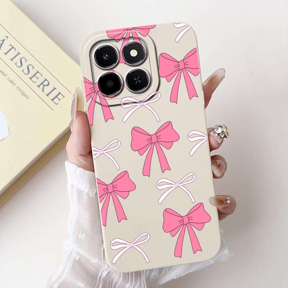6.61" For Honor X6c 2025 Case Cute Panda Rabbit Soft Liquid Silicone Shockproof TPU Back Cover For HonroX6c Play 9C NIC-LX1 Para