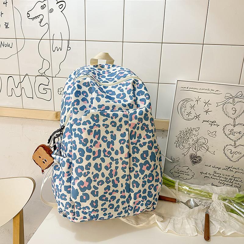 Casual printed backpack simple high value junior high school large capacity schoolbag student bag foreign style versatile shoulder back