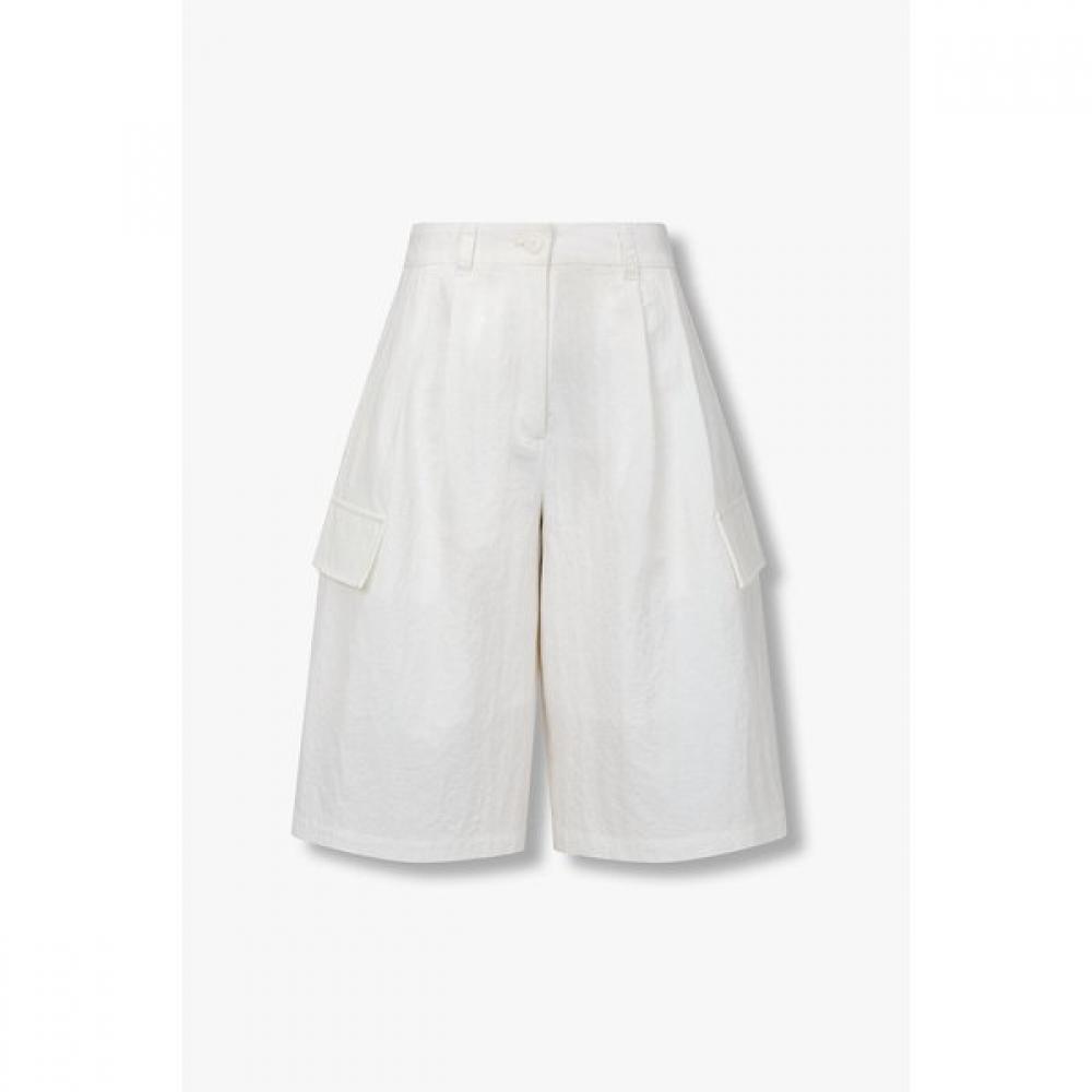 

Studio Tomboy Wide Fit Cargo Bermuda Pants 9176231985 white/OS