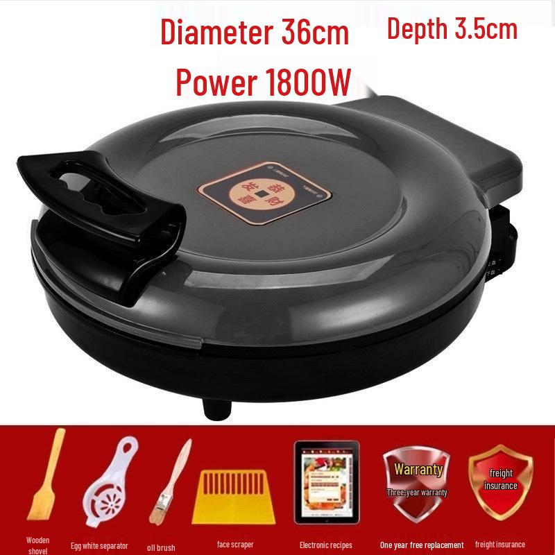 40CM Large Electric Griddle: Double-Sided Non-Stick Crepe & Pancake Pan for Home or Commercial Use