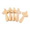 5Pcs Hand Held Wooden Pocket Prayer Portable Holding Crosses Christian Gift For Clutching Jewelry Making Church Religious Prayer