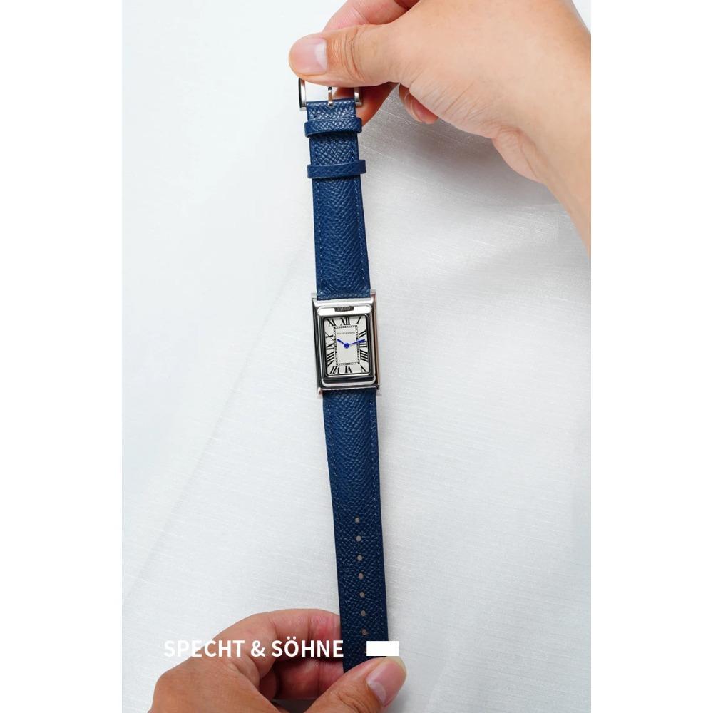 Relógio de Quartzo Quadrado Novo da Moda 2025 Specht & Söhne Dupla Face Relógios Masculinos Aço Inoxidável Cristal de Safira Reloj Hombre 24.5MM