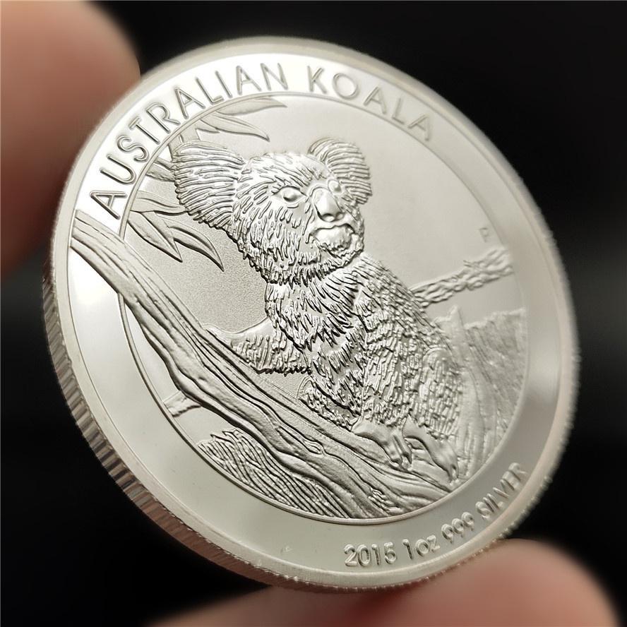 Australsk Koala Minnemynt Elizabeth II Minnemynt 1 DOLLAR for Hjemmedekorasjoner MIT