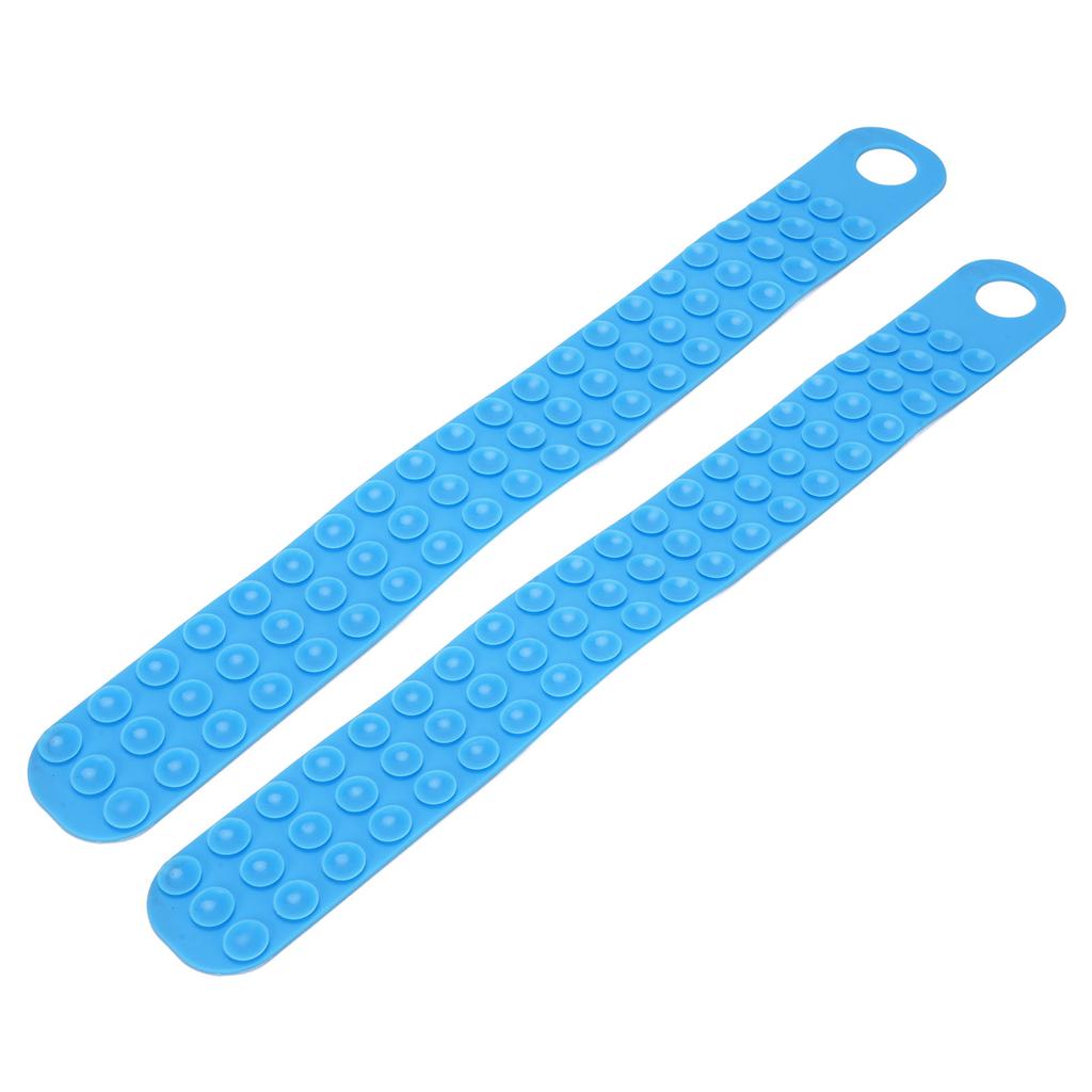 2PCS Silicone Thaw Belt Easy To Hang Fast Defrosting Fixator Belt for Frozen Meat Steak Fish Blue