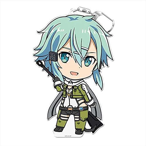 

[azumaker] Sword Art Online DekaPuniKore! Keychain (with stand) Sinon [Phantom Bullet]