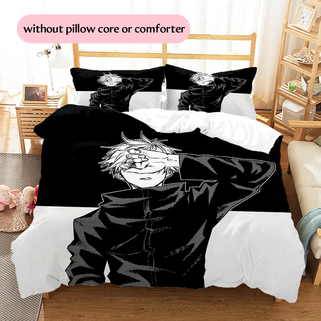 Jujutsu Kaisen Close up Bedding Set Duvet Cover Pillowcase No Filler, Soft Home Bedroom Decor, Perfect Gift for Fans.chl