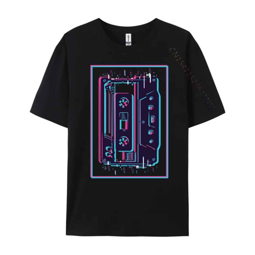 Aesthetic Mixtape 80s 90s Cassette Shirts Graphic Tee Men Cotton Camisetas De Hombre Free Shipping Clothes Casual