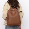 IELGY backpack, high-end solid color, fashionable large-capacity backpack, casual schoolbag, commuting