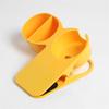 Clamp-type Table Cup Holder (yellow) for Desk Organization