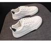 Flat white shoes women's versatile niche board shoes new spring high casual sports shoes