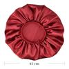Big Size Silk Sleeping Cap Night Hat Head Cover Bonnet Satin For Curly Hair Care Women Beauty Maintenance